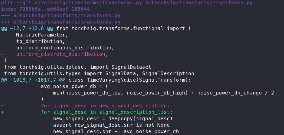 git diff